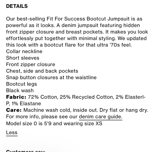 LAST OFFER! Good American Fit For Success Bootcut Denim Jumpsuit Sz 6 (18) 3XL - Picture 14 of 17